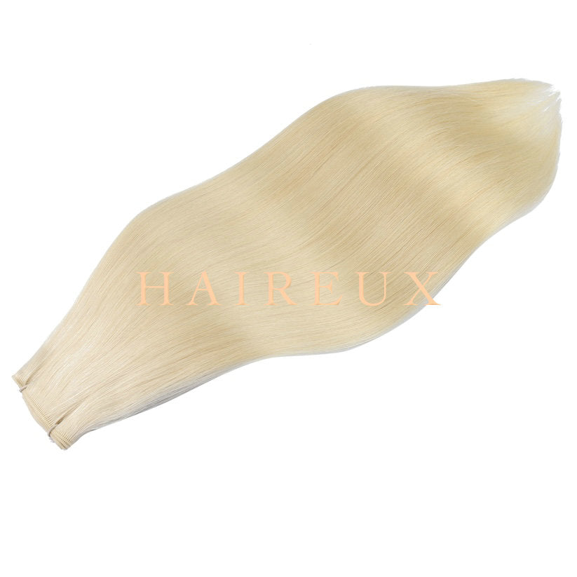 New Arrival High quality 12A Grade IBE Series Blonde Color Slavic Hair Micro Wefts