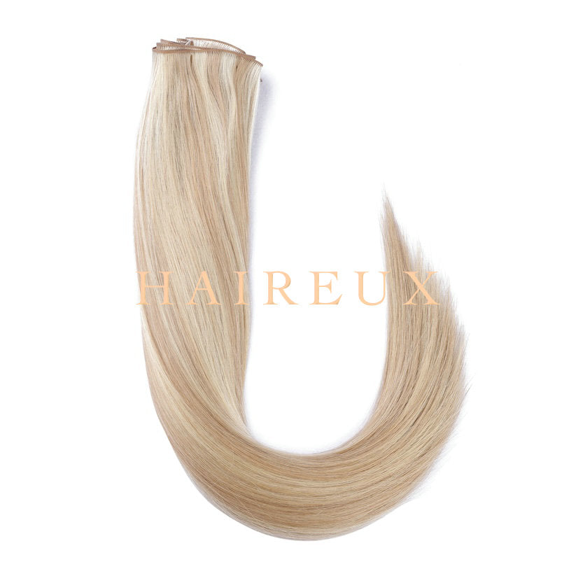 New Arrival High quality 12A Grade IBE Series Blonde Color Slavic Hair Micro Wefts