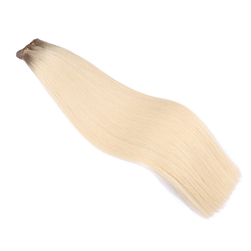 #LAGUNA BLONDE West European Hand Tied Extensions With Cut Points